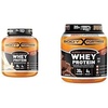 image:imageBundle of Body Fortress Super Advanced Whey Protein Powder Immune Support Vitamins C amp D Plus Zinc Vanilla 39 lbs  Chocolate 178 lbsLarge Vanilla Small Chocolate