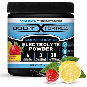 image:imageBody Fortress Electrolyte Powder Strawberry Lemonade  Rapid Hydration Drink Mix with 6 Essential Electrolytes amp 3 B Vitamins  Sugar Free Keto Friendly No Color Added Clear Hydration  30 ServingsStrawberry Lemonade