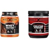 image:imageBundle of Body Fortress Super Advanced Whey Protein Powder Chocolate Peanut Butter 178 lbs  Body Fortress 100 Micronized Creatine Monohydrate Powder 300g 60 Servings 5g Scoop  Unflavored