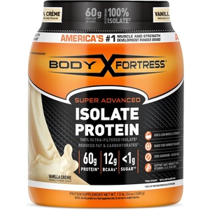 image:imageBody Fortress Super Advanced Isolate Protein Powder Gluten Free Chocolate 15lbsVanilla